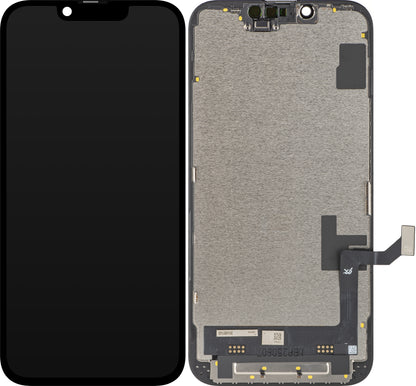 Displej s dotykovou obrazovkou JK pre Apple iPhone 16e, s rámom, verzia LCD In-Cell IC Movable, čierna