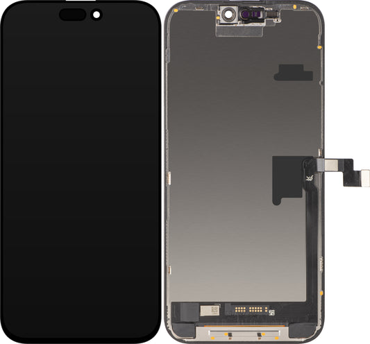 Displej s dotykovou obrazovkou JK pre Apple iPhone 16 Pro Max, s rámom, verzia LCD In-Cell IC Movable, čierna