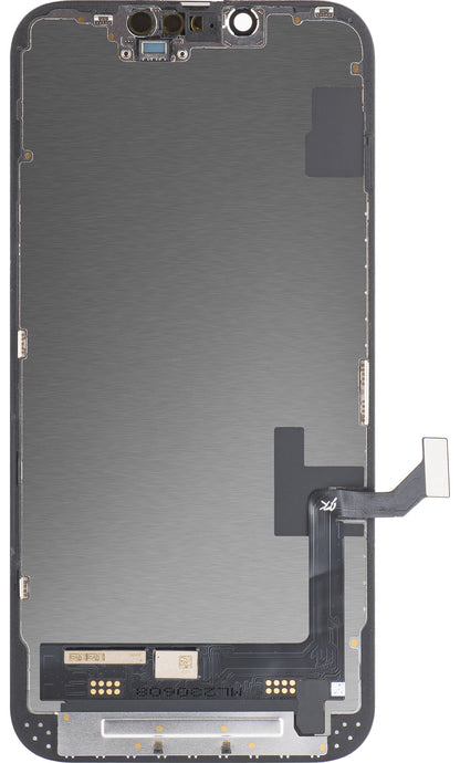 Dotykový displej JK pre Apple iPhone 14, s rámom, verzia In-Cell LCD, čierny 