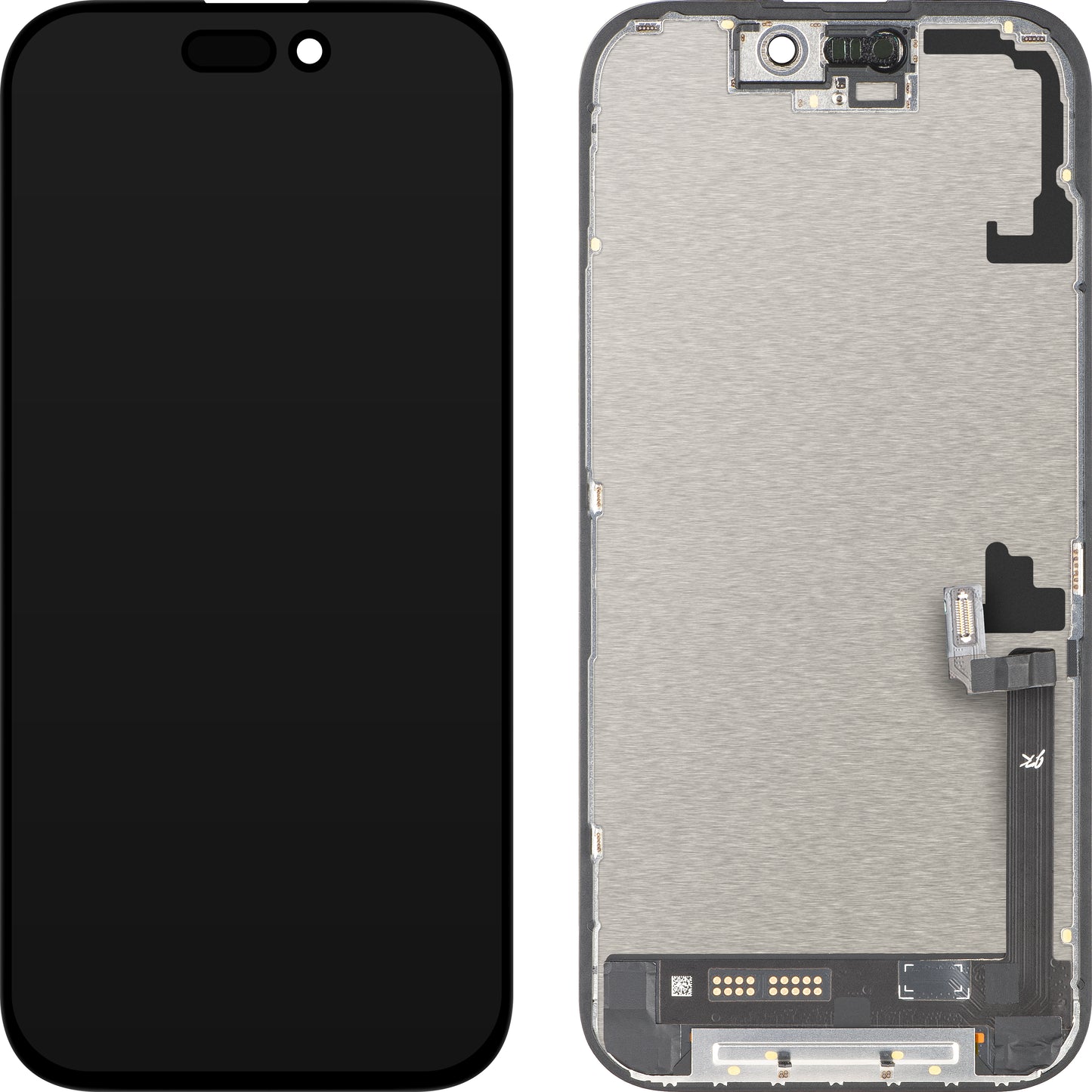 Displej s dotykovou obrazovkou JK pre Apple iPhone 17, s rámom, verzia LCD In-Cell IC pohyblivý, čierny