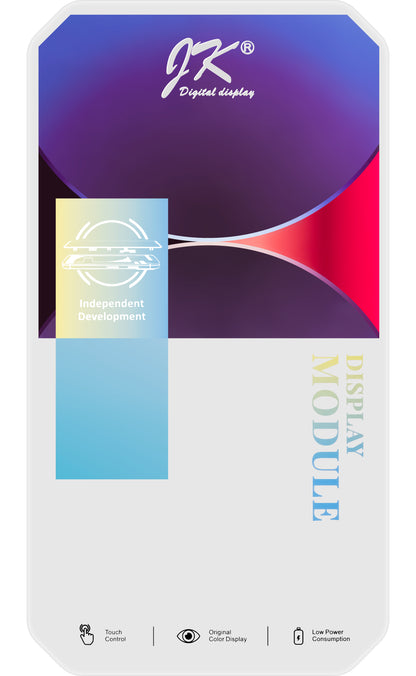 Dotykový displej JK pre Apple iPhone 14 Plus, s rámom, verzia In-Cell LCD, čierny 