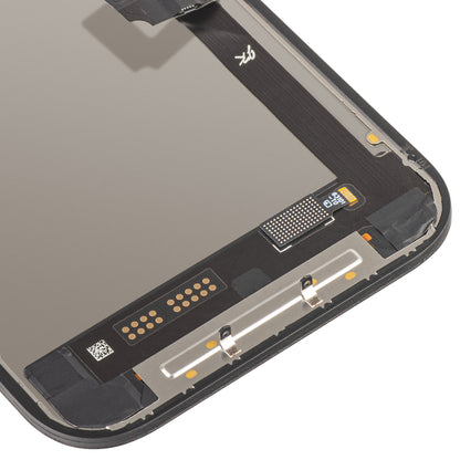 Displej s dotykovou obrazovkou JK pre Apple iPhone 17, s rámom, verzia LCD In-Cell IC pohyblivý, čierny