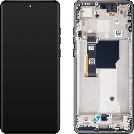 Displej s dotykovou obrazovkou Motorola Edge 40 Neo, s rámom, verzia L3, čierny, Swap 5D68C23158