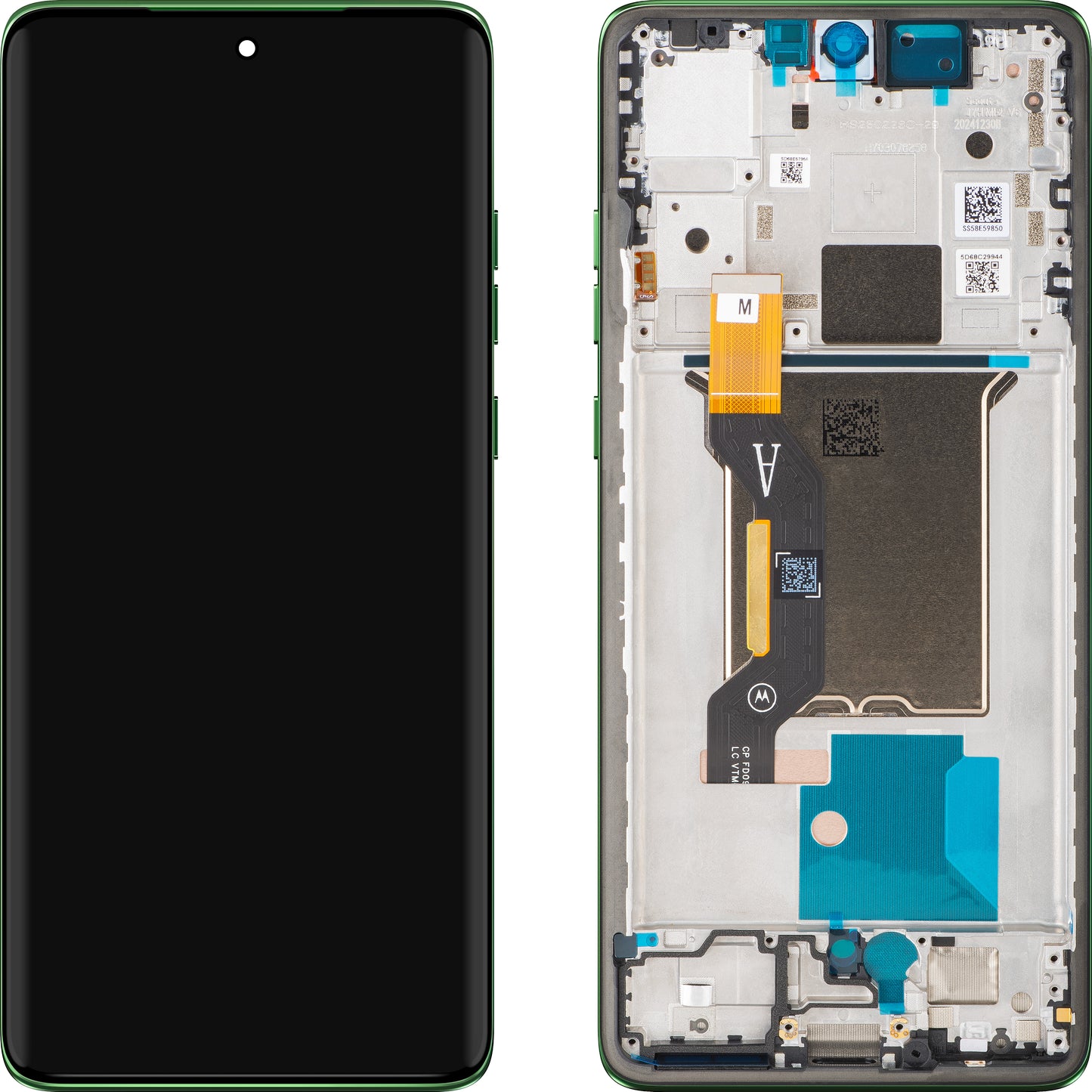 Display s dotykovou obrazovkou Motorola Edge 60, s rámom, zelený, Service Pack 5D68C29944