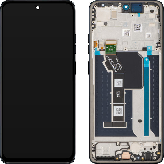 Displej s dotykovou obrazovkou Motorola Moto G56, s rámom, námornícka modrá (Black Oyster), Service Pack 5D68C30208