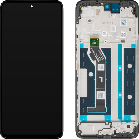 Displej s dotykovou obrazovkou Motorola Moto G17 / G17 Power, s rámom, námornícka modrá (Pantone Evening Blue), Service Pack 5D68C32196