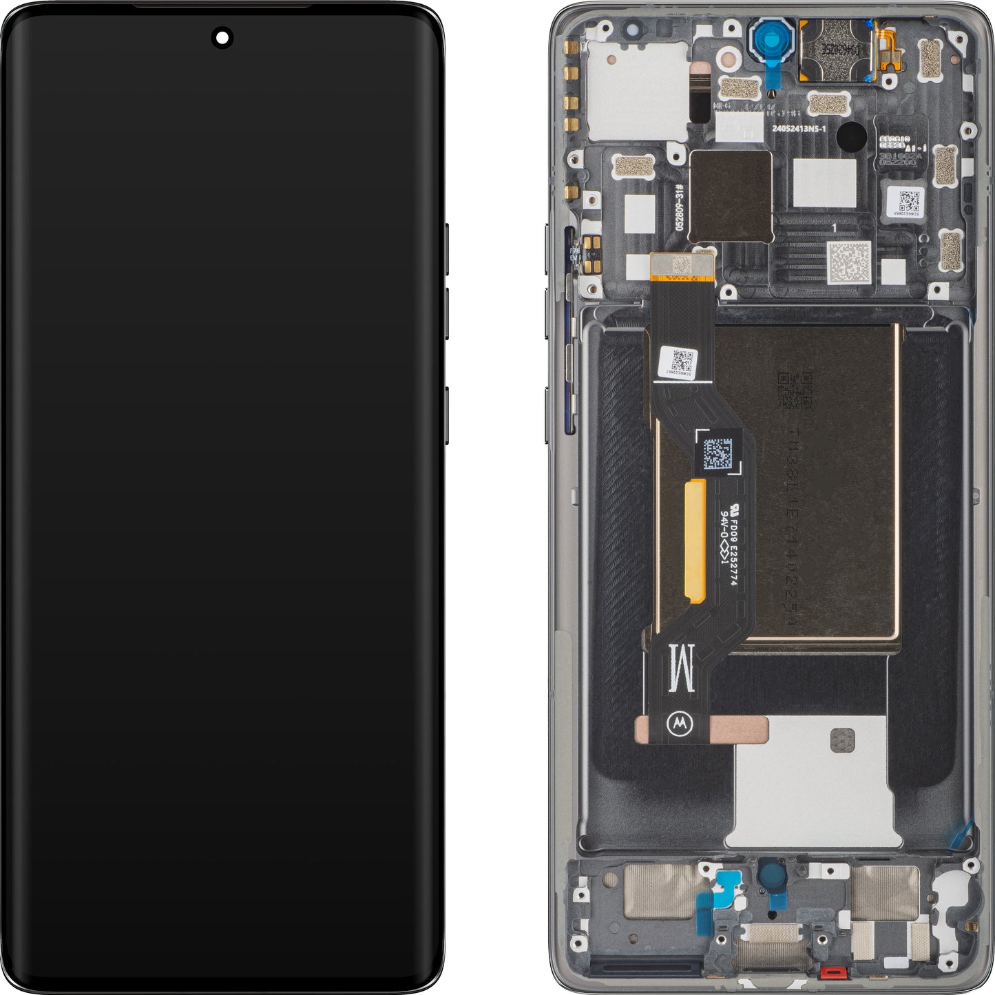 Displej s dotykovou obrazovkou Motorola Edge 50, s rámom, sivý (Koala Gray), znovuzapečatený 5D68C25135