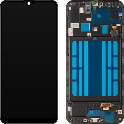 Displej s dotykovou obrazovkou MP kompatibilný so Samsung Galaxy A20 A205, s rámom, čierny