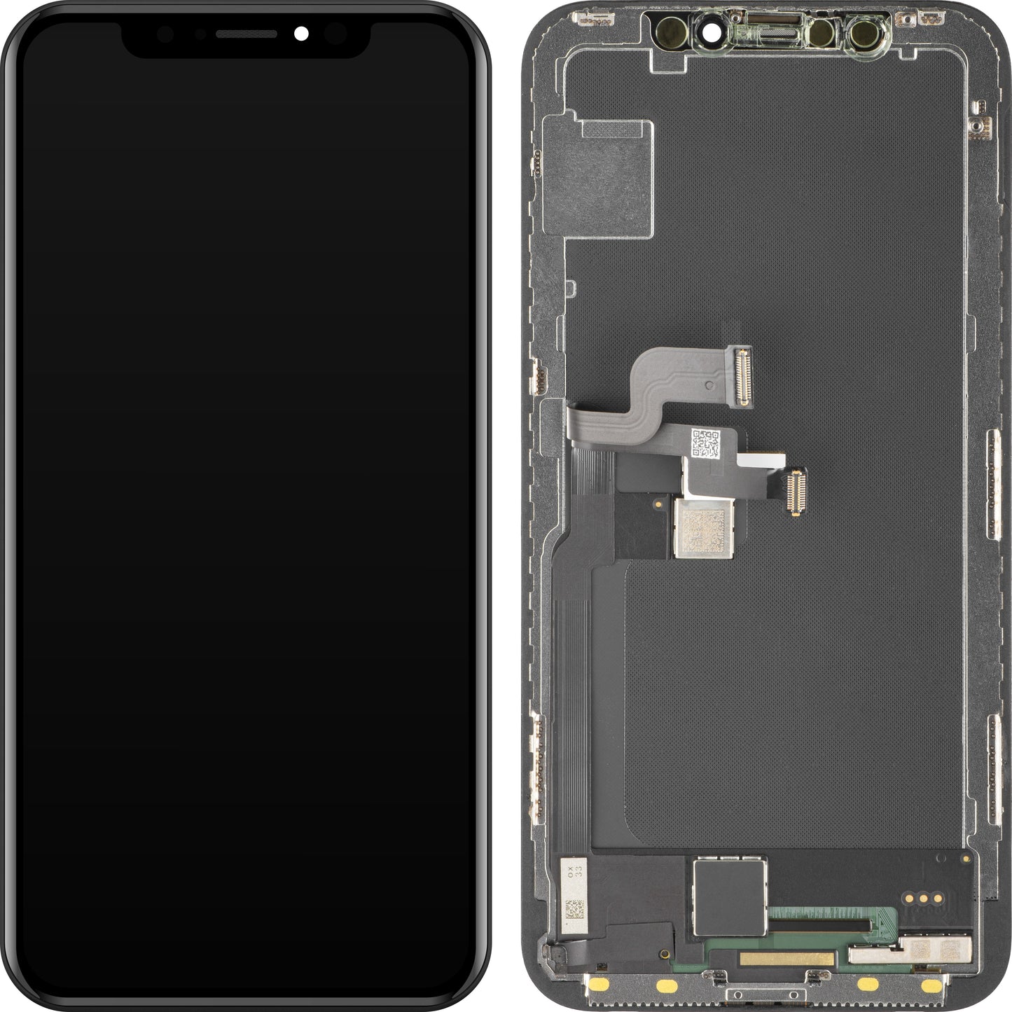 Displej s dotykovou obrazovkou MP kompatibilný s Apple iPhone X, s rámom, verzia Soft OLED FHD, čierna