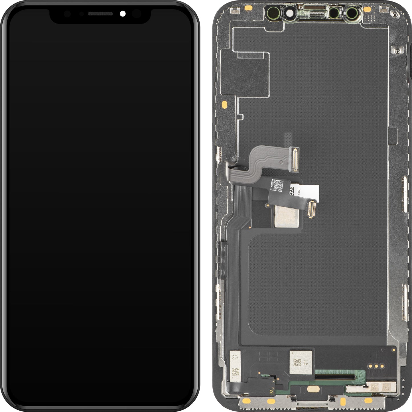 Displej s dotykovou obrazovkou MP kompatibilný s Apple iPhone XS, s rámom, verzia Soft OLED FHD, čierna