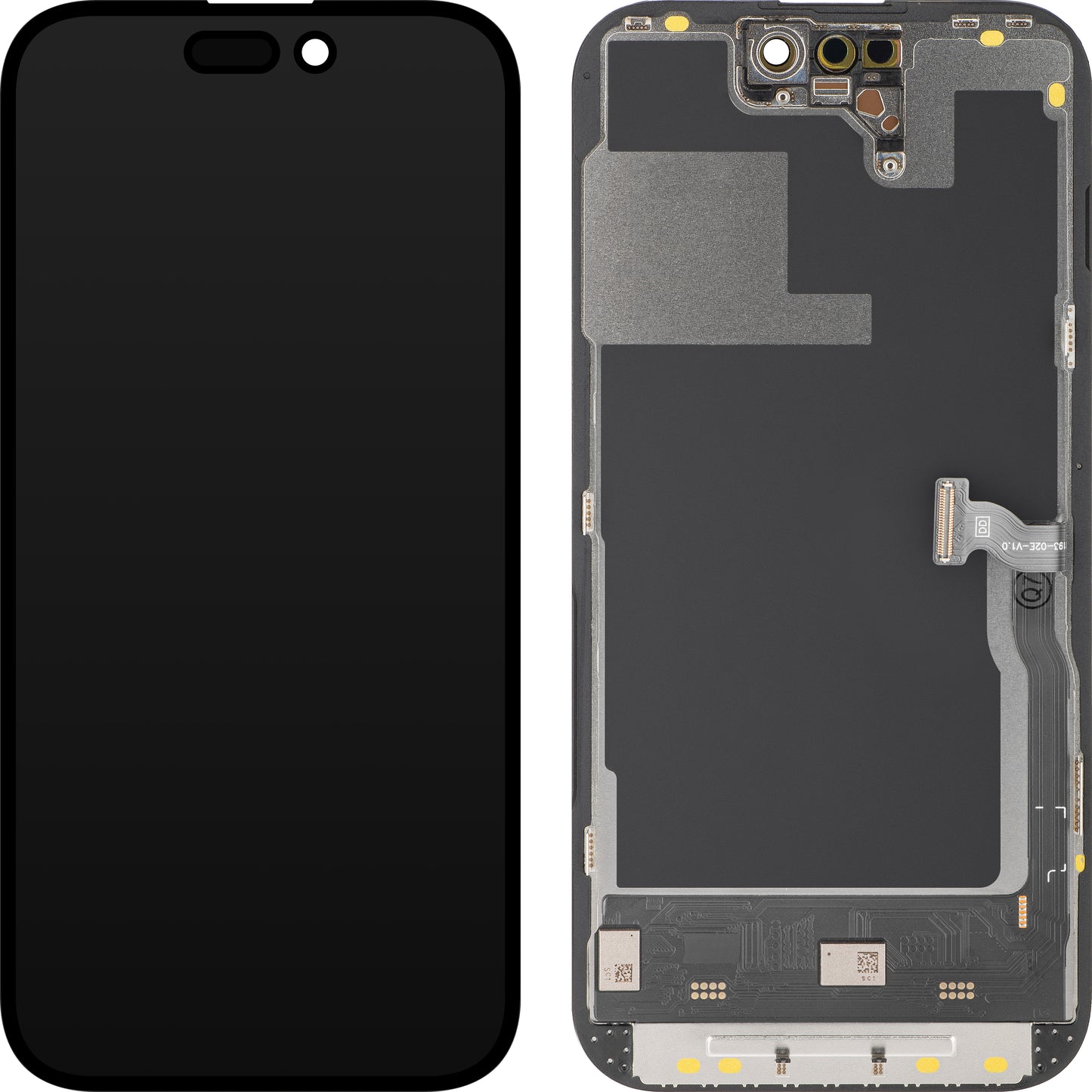 Displej s dotykovou obrazovkou MP kompatibilný s Apple iPhone 14 Pro, s rámom, verzia Soft OLED IC Movable 120Hz FHD, čierna