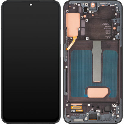 Displej s dotykovým panelom MP kompatibilný so Samsung Galaxy S22+ 5G S906, s rámom, čierny