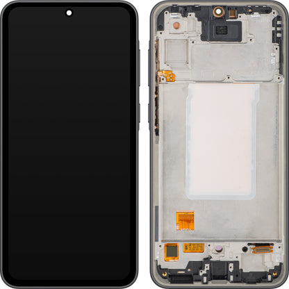 Displej s dotykovou obrazovkou MP kompatibilný so Samsung Galaxy A36 A366, s rámom, verzia OLED, čierna