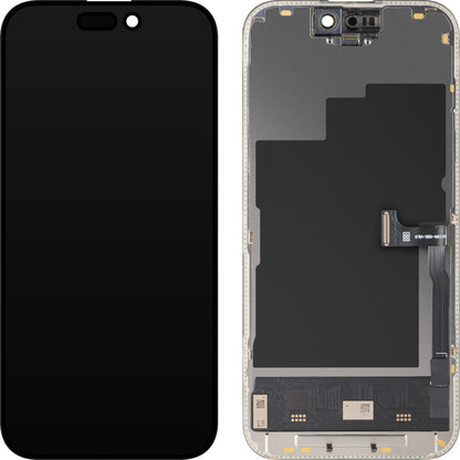 Displej s dotykovou obrazovkou MP kompatibilný s Apple iPhone 15 Pro, s rámom, verzia Soft OLED FHD 120Hz Diagnostic, čierna