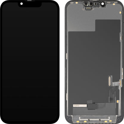 MP Touchscreen Display compatible with Apple iPhone 13, with Frame, OLED FHD Diagnostic Version, Black