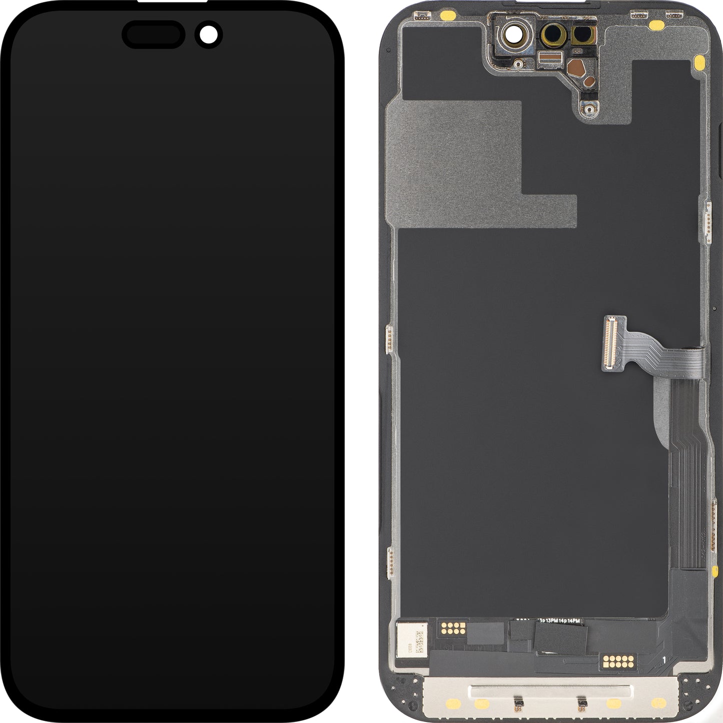 Displej s dotykovou obrazovkou MP kompatibilný s Apple iPhone 14 Pro, s rámom, verzia OLED FHD Diagnostic, čierna