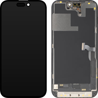 Displej s dotykovou obrazovkou MP kompatibilný s Apple iPhone 14 Pro, s rámom, verzia OLED FHD Diagnostic, čierna