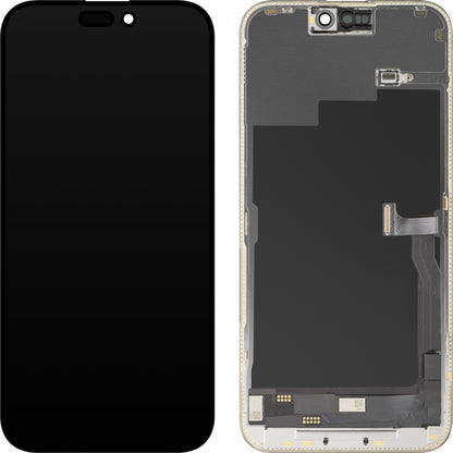 Displej s dotykovou obrazovkou MP kompatibilný s Apple iPhone 15 Pro Max, s rámom, verzia OLED FHD Diagnostic, čierna