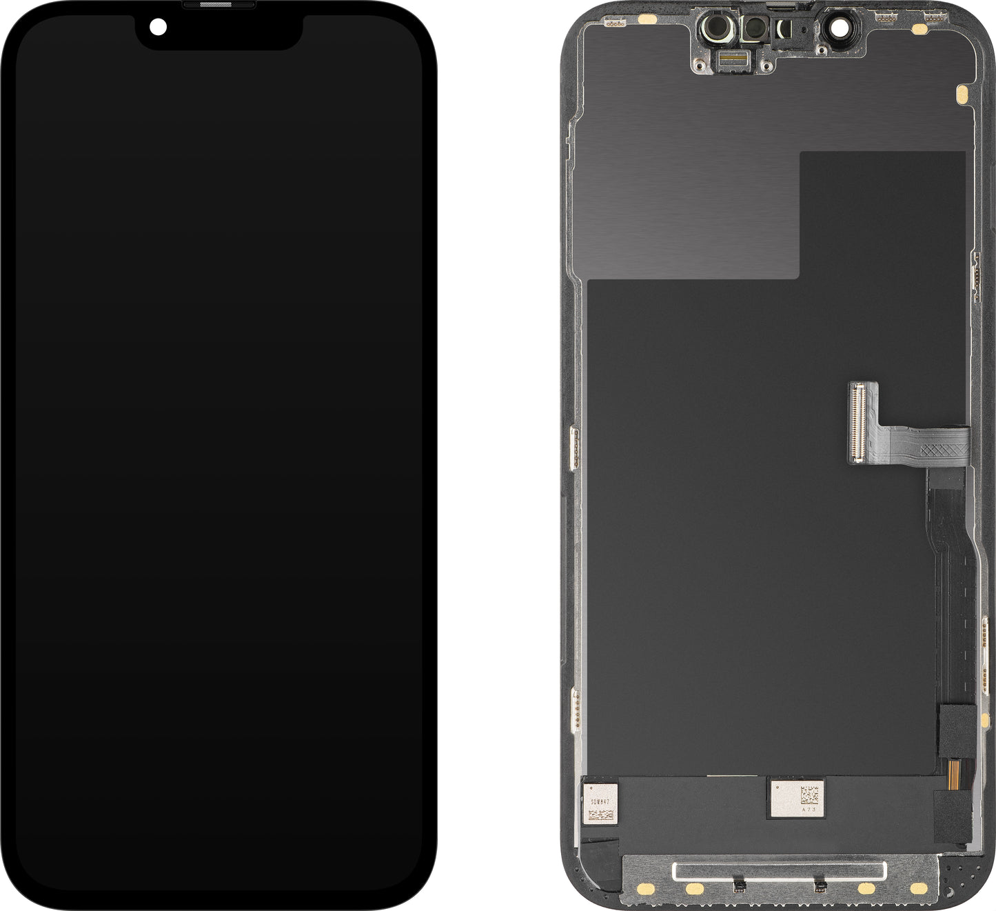 Displej s dotykovou obrazovkou MP kompatibilný s Apple iPhone 13 Pro, s rámom, verzia OLED FHD Diagnostic, čierna