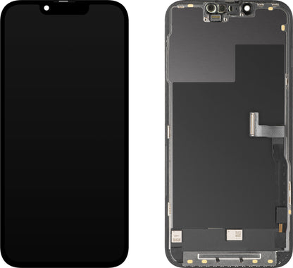 Displej s dotykovou obrazovkou MP kompatibilný s Apple iPhone 13 Pro, s rámom, verzia OLED FHD Diagnostic, čierna