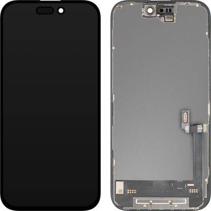 Displej s dotykovou obrazovkou MP kompatibilný s Apple iPhone 16, s rámom, verzia Soft OLED FHD 120Hz IC Movable, čierna
