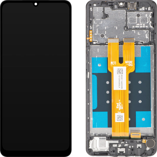 MP dotykový displej kompatibilný so Samsung Galaxy A06 5G A066, s rámom, čierny
