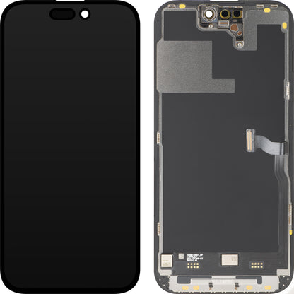 Displej s dotykovou obrazovkou MP kompatibilný s Apple iPhone 14 Pro, s rámom, prémiová verzia Soft OLED FHD 120Hz diagnostická, čierna