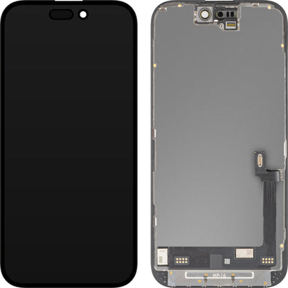 MP dotykový displej kompatibilný s Apple iPhone 16, s rámom, prémiová verzia Soft OLED FHD diagnostický, čierny