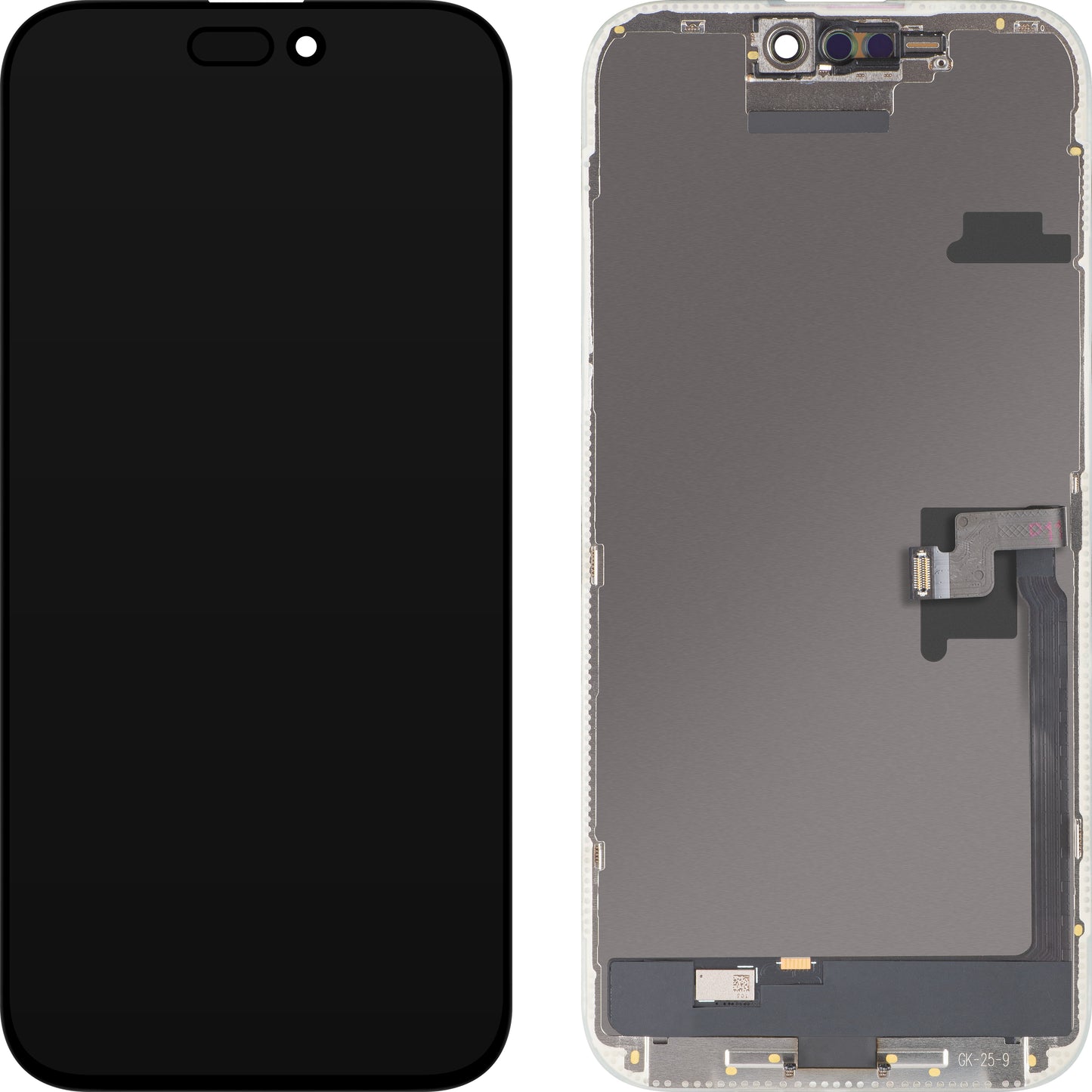 MP dotykový displej kompatibilný s Apple iPhone 16 Pro Max, s rámom, verzia OLED FHD IC Movable, čierny, výmena