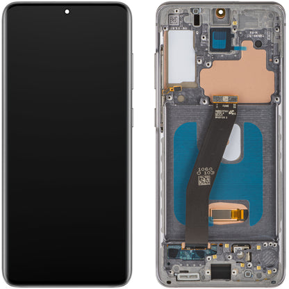 MP dotykový displej kompatibilný so Samsung Galaxy S20 5G G981 / S20 G980, s rámom, OLED verzia, čierny