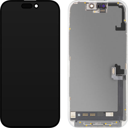 Displej s dotykovou obrazovkou MP kompatibilný s Apple iPhone 17, s rámom, softvérová verzia OLED FHD 120Hz diagnostika, čierny