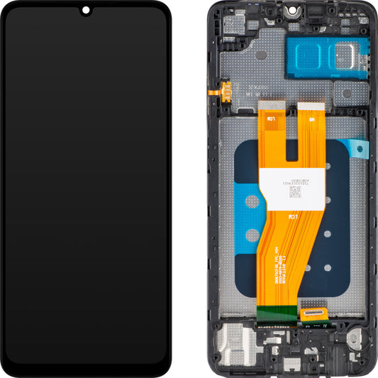 MP dotykový displej kompatibilný so Samsung Galaxy A05 A055, s rámom, čierny, výmena
