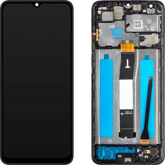 Displej s dotykovou obrazovkou MP kompatibilný s Xiaomi Redmi 12C, s rámom, čierny, Swap