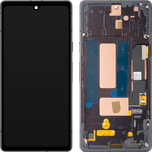 Displej s dotykovou obrazovkou MP kompatibilný s Google Pixel 7a, s rámom, verzia OLED, čierna