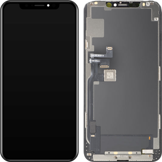 Displej s dotykovou obrazovkou MP kompatibilný s Apple iPhone 11 Pro Max, s rámom, verzia OLED FHD IC pohyblivý, čierny, znovu zabalený