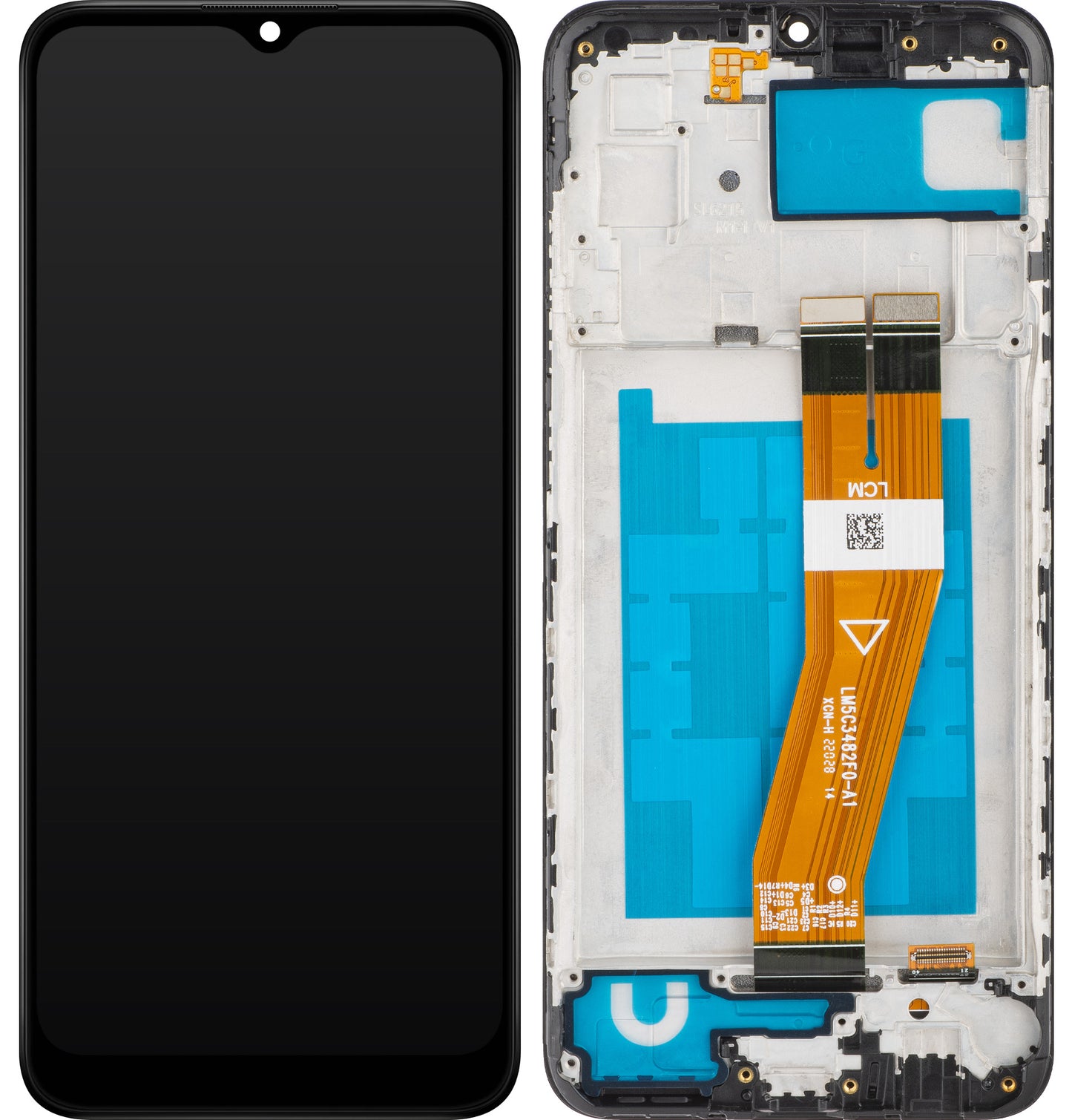 MP dotykový displej kompatibilný so Samsung Galaxy A03 A035, s rámom, verzia F, čierny 