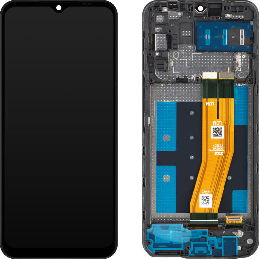 MP dotykový displej kompatibilný so Samsung Galaxy A14 A145, s rámom, európska verzia, čierny 