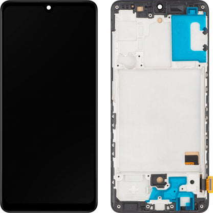 MP dotykový displej kompatibilný so Samsung Galaxy A41 A415, s rámom, čierny 