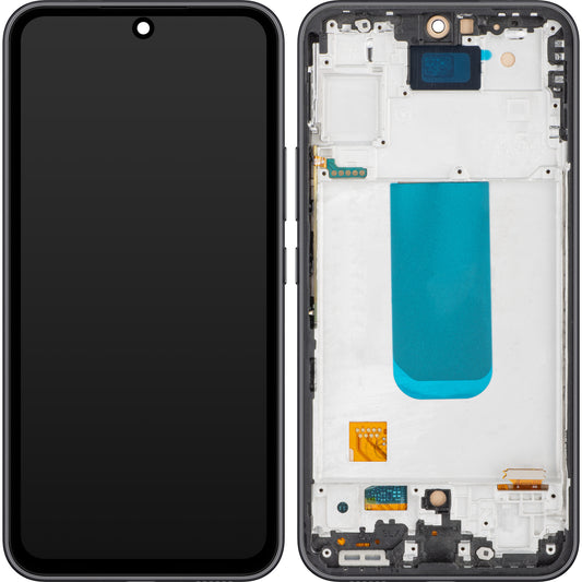 MP dotykový displej kompatibilný so Samsung Galaxy A54 A546, s rámom, čierny (grafitový) 