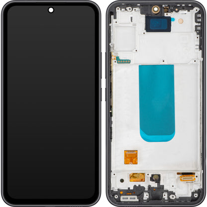 MP dotykový displej kompatibilný so Samsung Galaxy A54 A546, s rámom, verzia OLED, čierny (grafitový) 