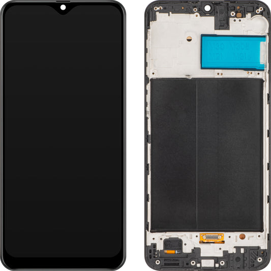 MP dotykový displej kompatibilný so Samsung Galaxy M21 M215 / M30 M305 / M30s M307 / M31 M315, s rámčekom, verzia OLED, čierny