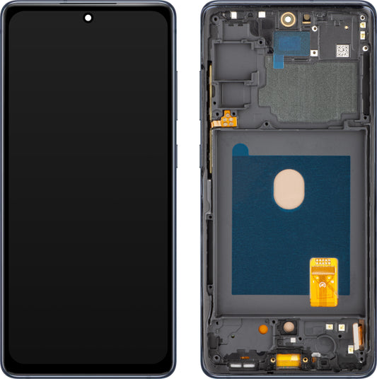 MP dotykový displej kompatibilný so Samsung Galaxy S20 FE G780, s rámom, verzia OLED, námornícka modrá 