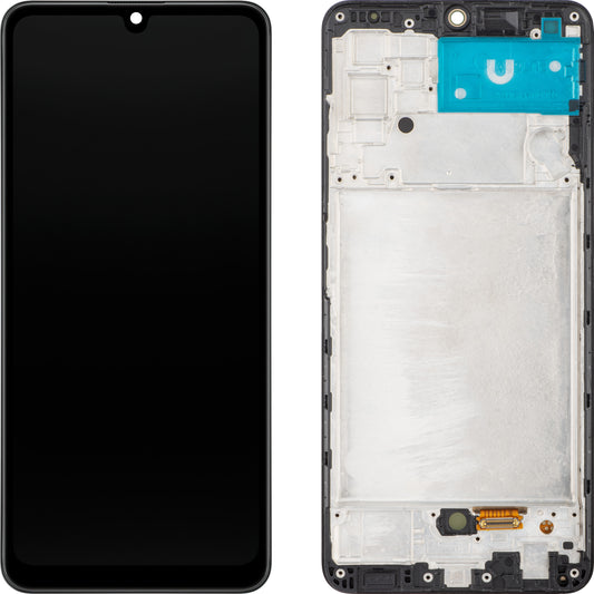 MP dotykový displej kompatibilný so Samsung Galaxy A32 A325, s rámom, verzia OLED, čierny 