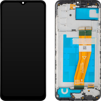 MP dotykový displej kompatibilný so Samsung Galaxy A03s A037, s rámom, verzia F, čierny, výmena