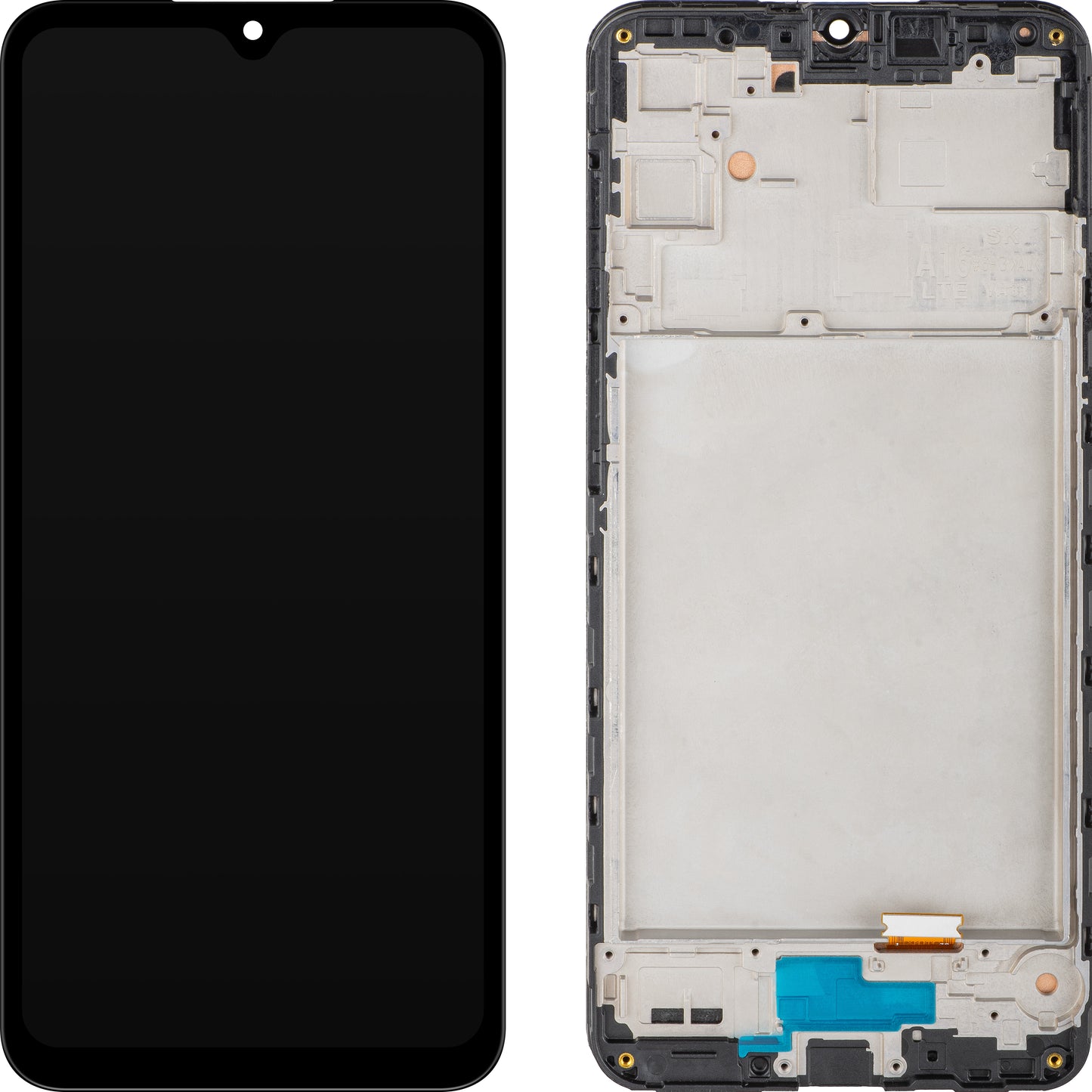 Displej s dotykovou obrazovkou MP kompatibilný so Samsung Galaxy A16 4G A165, s rámom, čierny.