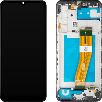 MP dotykový displej kompatibilný so Samsung Galaxy A03s A037, s rámom, verzia F, čierny 