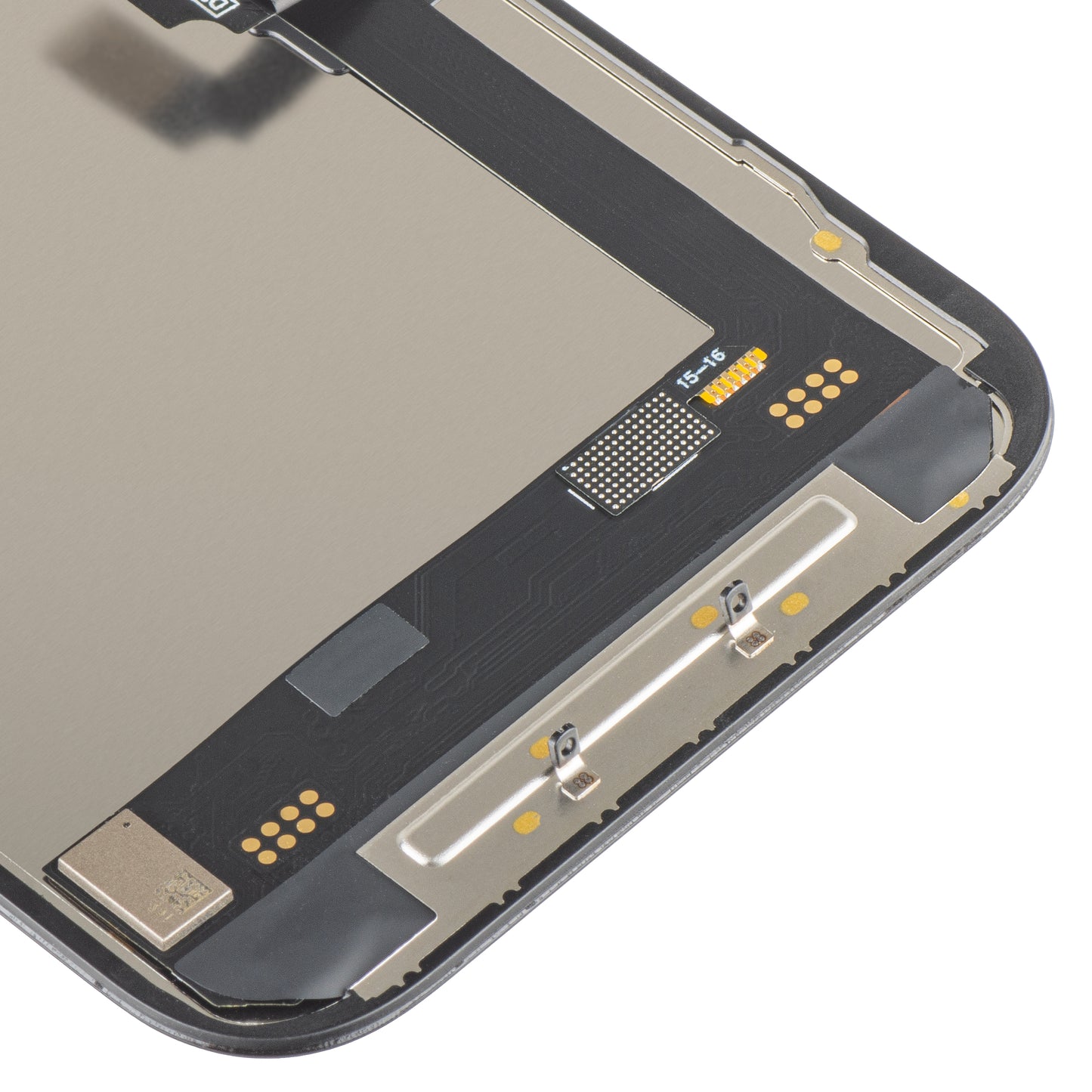 Displej s dotykovou obrazovkou MP kompatibilný s Apple iPhone 16, s rámom, verzia Soft OLED FHD 120Hz IC Movable, čierna