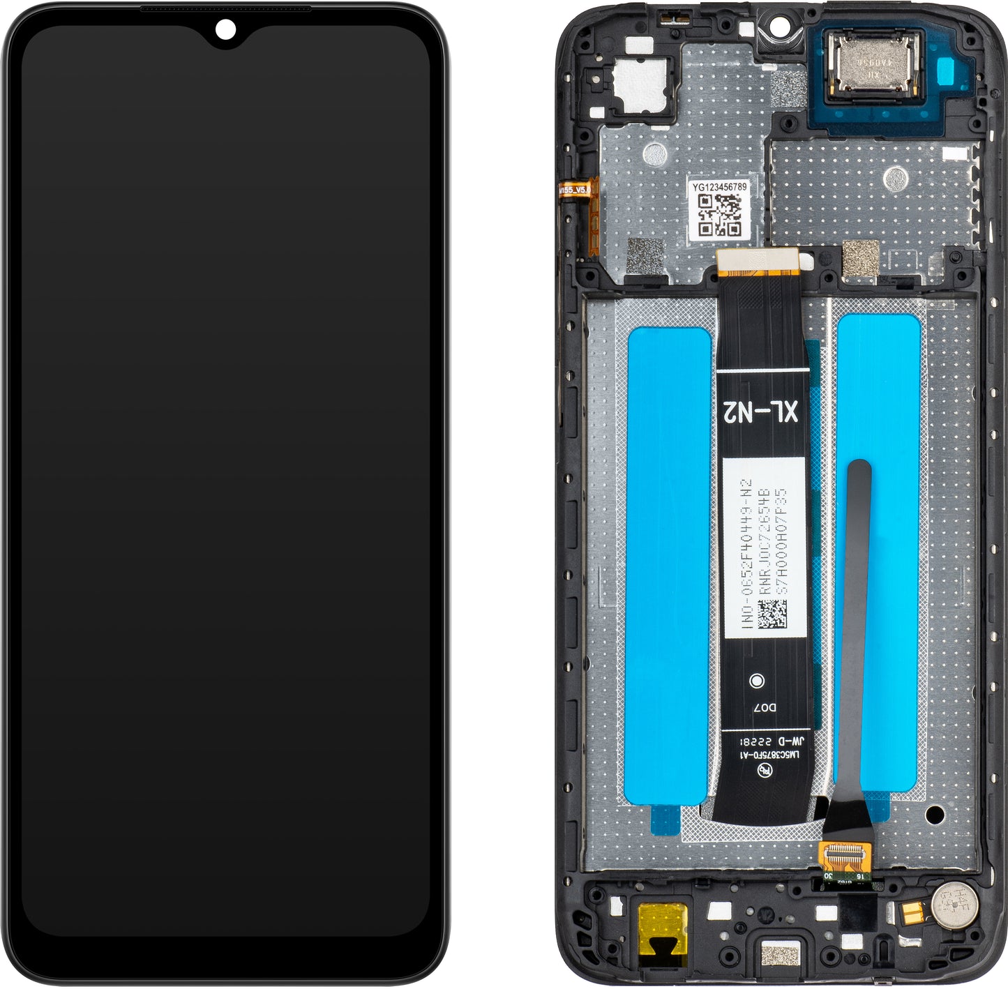 MP dotykový displej kompatibilný s Xiaomi Redmi A1 / A1+ / A2 / A2+, s rámom, čierny