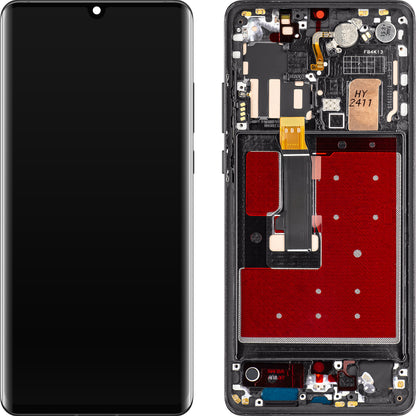 MP dotykový displej kompatibilný s Huawei P30 Pro, s rámom, OLED verzia, čierny 