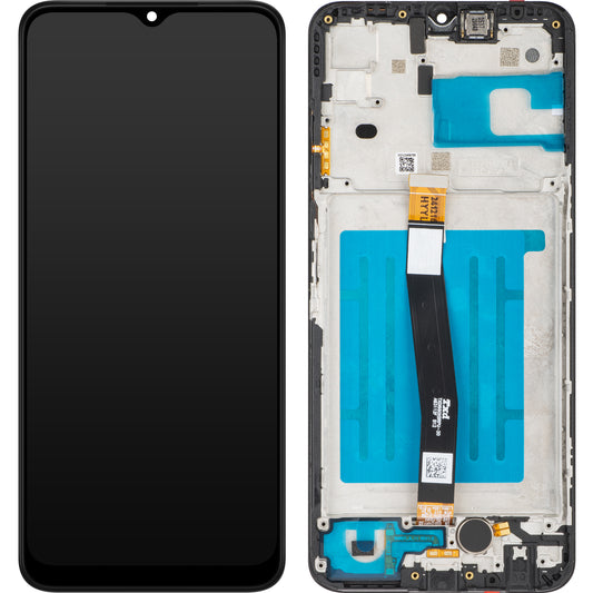 MP dotykový displej kompatibilný so Samsung Galaxy A22 5G A226, s rámom, čierny 